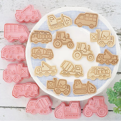DecorBites™ Engineering Truck Cookie Cutters Set