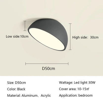 DecorBites™ LED Semicircular Ceiling Light for Bedroom, Aisle, Balcony - Modern & Creative Lighting Fixtures