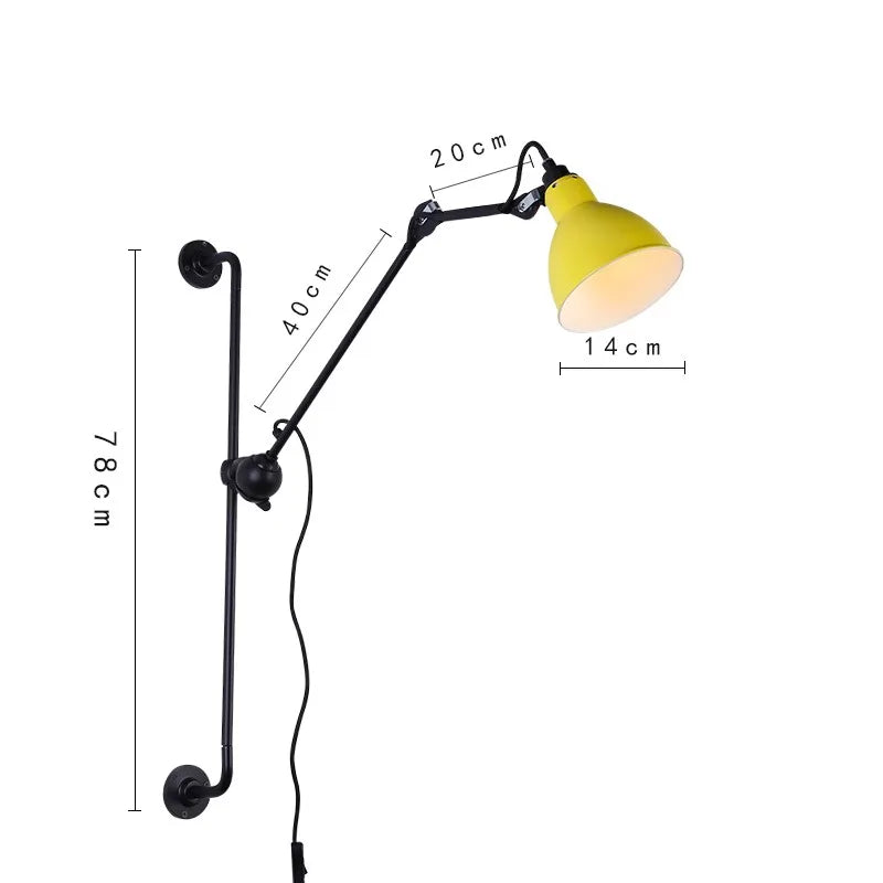 DecorBites™ Adjustable Rotating LED Wall Lamp for Bedroom & Living Room