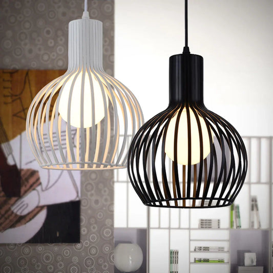 DecorBites™ Industrial Cage LED Pendant Light for Modern Vintage Chandelier in Living Room