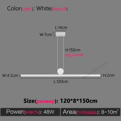 DecorBites™ Black Chandelier: Modern Nordic Design for Dining Room, Bar, and Kitchen Island