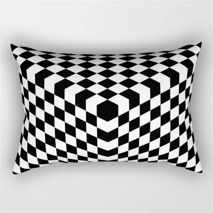 طقم غطاء وسادة للخصر بتصميم هندسي مموج من DecorBites™