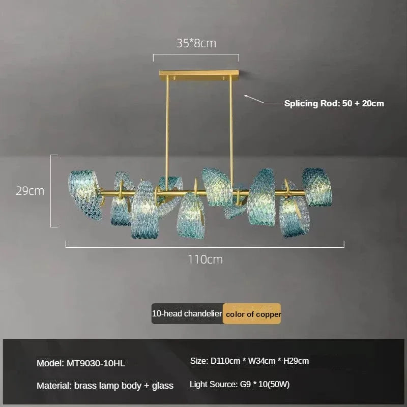 Lámpara de techo LED DecorBites™ Luxe Copper Leaf para el hogar, el dormitorio y el comedor