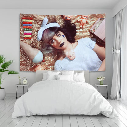 Melanie Martinez Crybaby Album Tapestry for Room Decor - Decobites Original Design