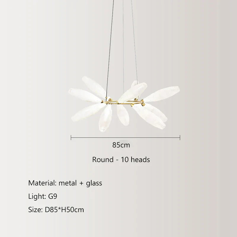 DecorBites™ Elegant Glass LED Pendant Light for Living, Dining, Bedroom, Bar - Nordic Minimalist Design