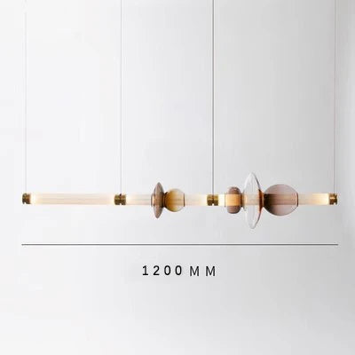 Lámpara de techo colgante LED DecorBites™ Luna de tubo de vidrio para cocina, comedor o escalera