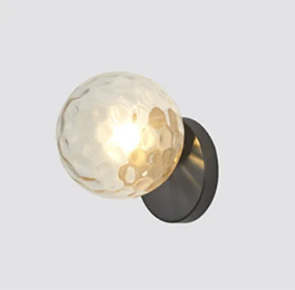 DecorBites™ Glass Ball Wall Lamp: Modern Nordic Design for Bedroom, Living Room, Study & Aisle
