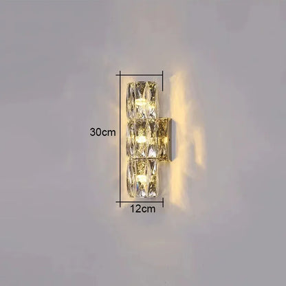 DecorBites™ Crystal High-End Wall Lamp for Luxury Living Room, Bedroom, Villa Lighting