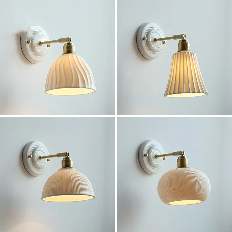 DecorBites™ Ceramic Wall Lamp LED Bathroom Mirror Stair Light Nordic Wandlamp Appliques