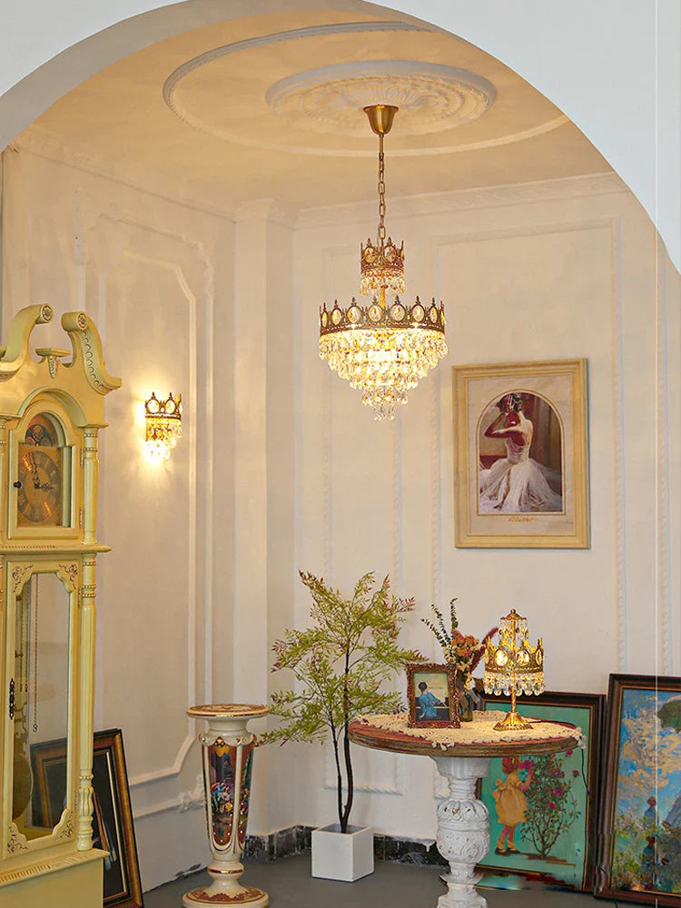 Lámpara colgante LED de cristal DecorBites™ para sala de estar