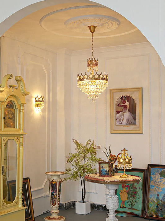 Lámpara colgante LED de cristal DecorBites™ para sala de estar