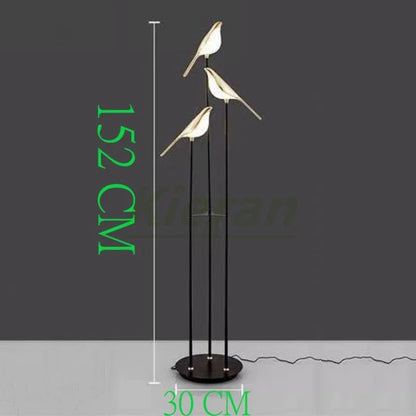 Lámpara de pie LED DecorBites™ Crow - Lámpara de mesa nórdica minimalista con forma de urraca