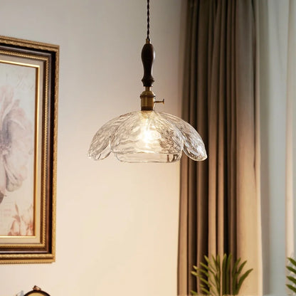 DecorBites™ Clear Glass Pendant Lamp Japanese Style LED Hanging Lights