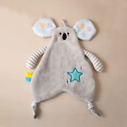 DecorBites™ Cartoon Animal Bathing Hand Towel for Kids - Soft, Absorbent Coral Velvet