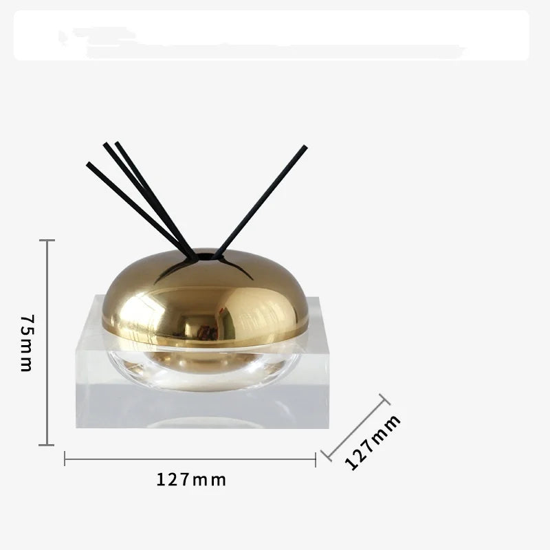 DecorBites™ Golden Geometry Aromatherapy Diffuser - Room Decoration Figurine