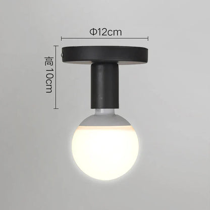 DecorBites™ Industrial LED Ceiling Light: Modern Retro Loft Plafonniers for Living Room Kitchen Cage Home Decor