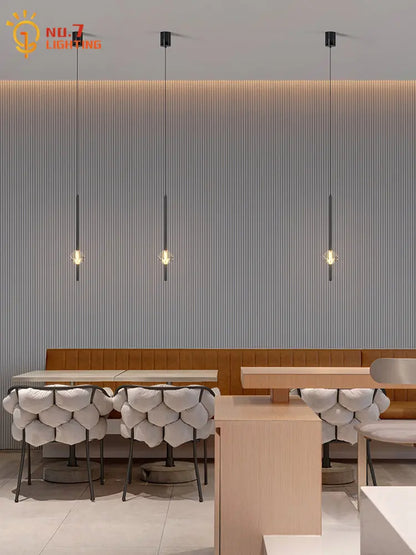 Lámparas colgantes de cristal DecorBites™ para dormitorio, iluminación LED moderna y minimalista para interiores