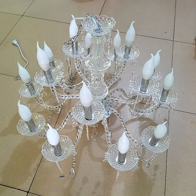 DecorBites™ Crystal Light Road Guide Wedding Hall Candle Light European style Pendant