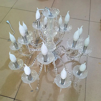 DecorBites™ Crystal Light Road Guide Wedding Hall Candle Light European style Pendant