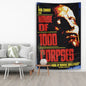 Decobites Horror Movie Tapestry Halloween Curtains - Psychedelic Home Decoration Wall Canvas