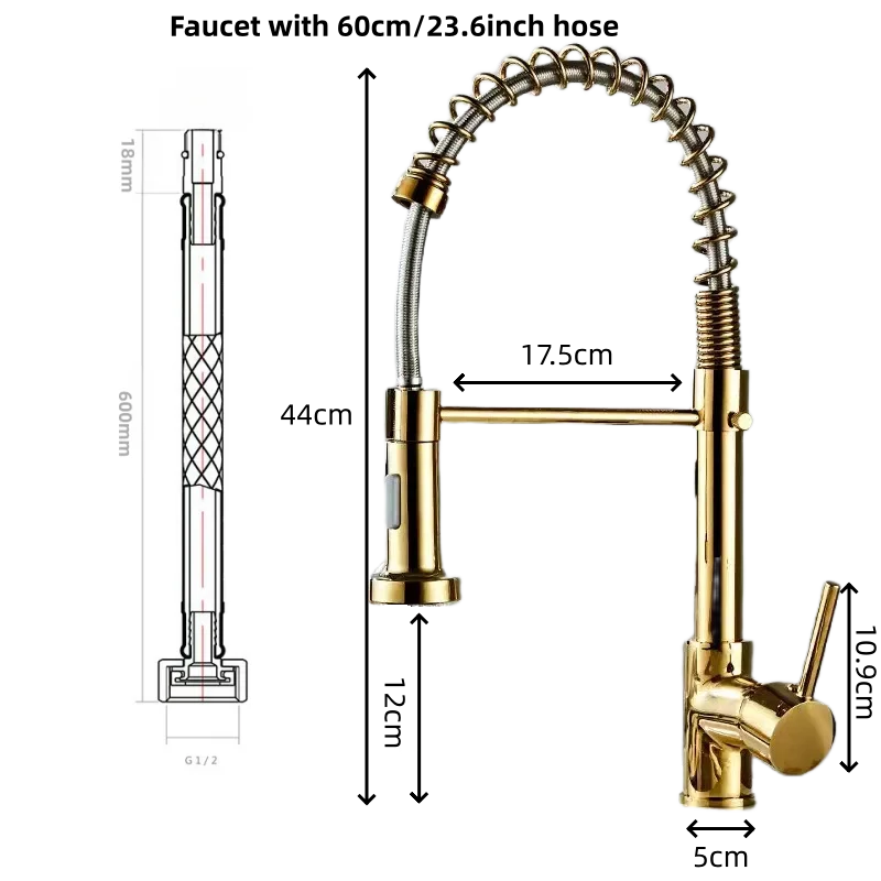 Decorbites™ Grifería Gourmet de Mezcladores para Fregadero de Cocina, Baño, Lavabo