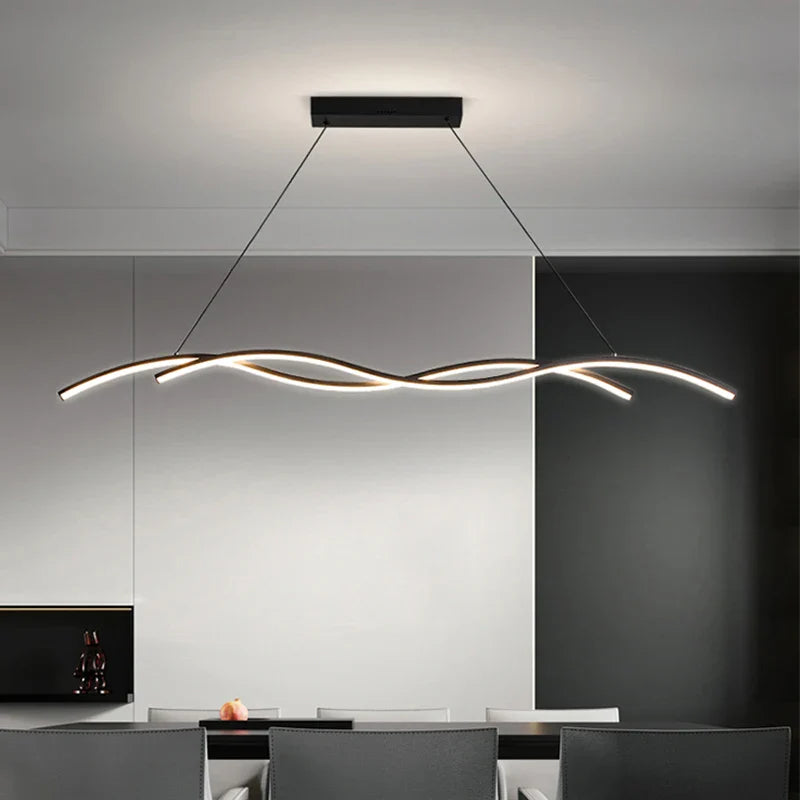 Modern Minimalist White Aluminum LED Pendant Light