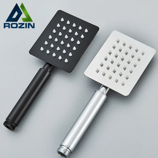 DecorBites™ Black Stainless Steel Handheld Shower Head for Hot and Cold Water