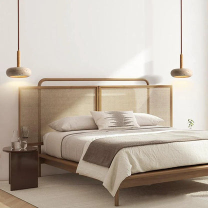 Modern Yellow Travertine Stone Pendant Light