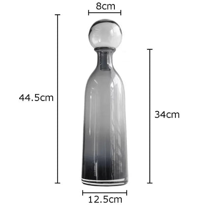 DecorBites™ Amber Glass Vase Hydroponics Desk Decoration Modern Home Decor