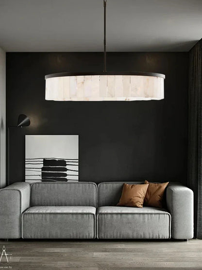 Lámpara colgante de techo redonda, elegante y lujosa DecorBites™ Gold Marble.