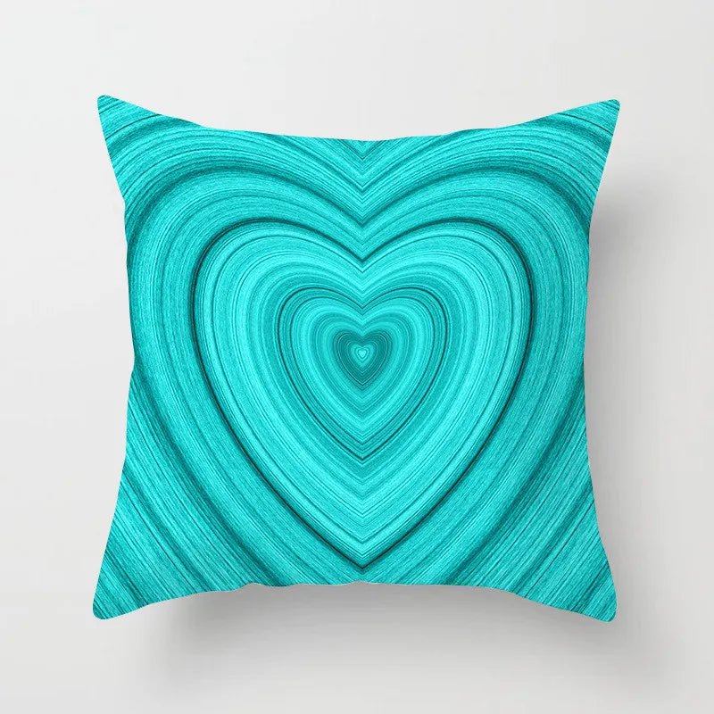 DecorBites™ Leaf Feather Cushion Covers Geometric Heart Print Pillowcase Home Decor