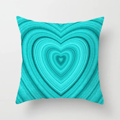 DecorBites™ Leaf Feather Cushion Covers Geometric Heart Print Pillowcase Home Decor