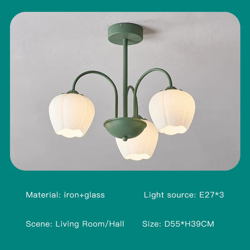 ديكوربايتس™ 2024 مصباح سقف حديث باللونين الأخضر والأبيض لغرفة المعيشة وغرفة الطعام وغرفة النوم
