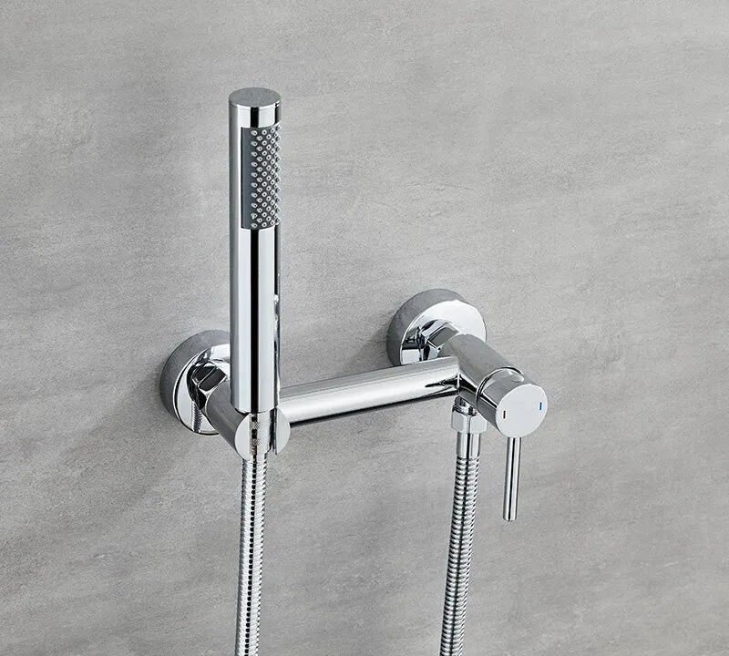 DecorBites™ Bathroom Bidet Faucet Set with Hot Cold Spray Gun Nozzle & Copper Hardware