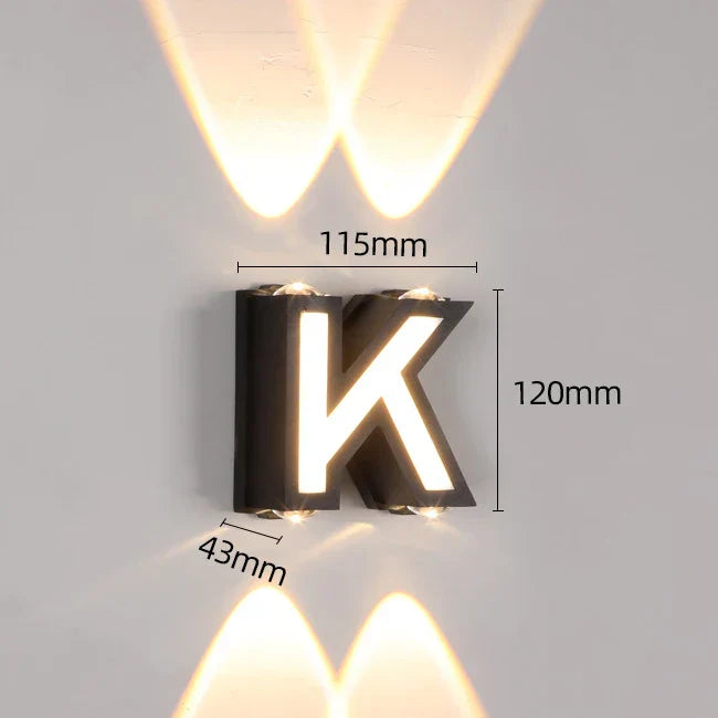 DecorBites™ IP65 LED Wall Lamp for Indoor/Outdoor Waterproof Garden Lighting