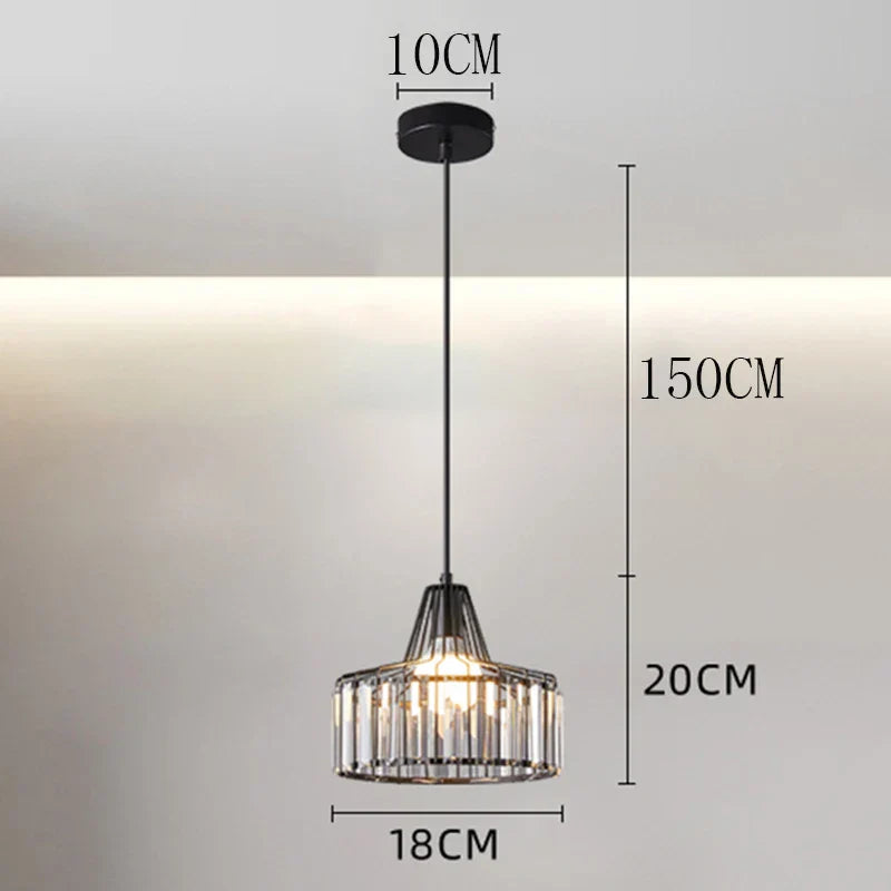 Lámpara colgante LED DecorBites™ para una decoración elegante de interiores en el dormitorio.