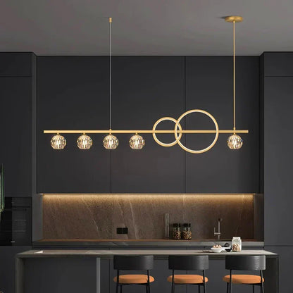 DecorBites™ Crystal Chandelier: Modern Luxury Pendant Light for Living Room, Dining Room, Ceiling Decor