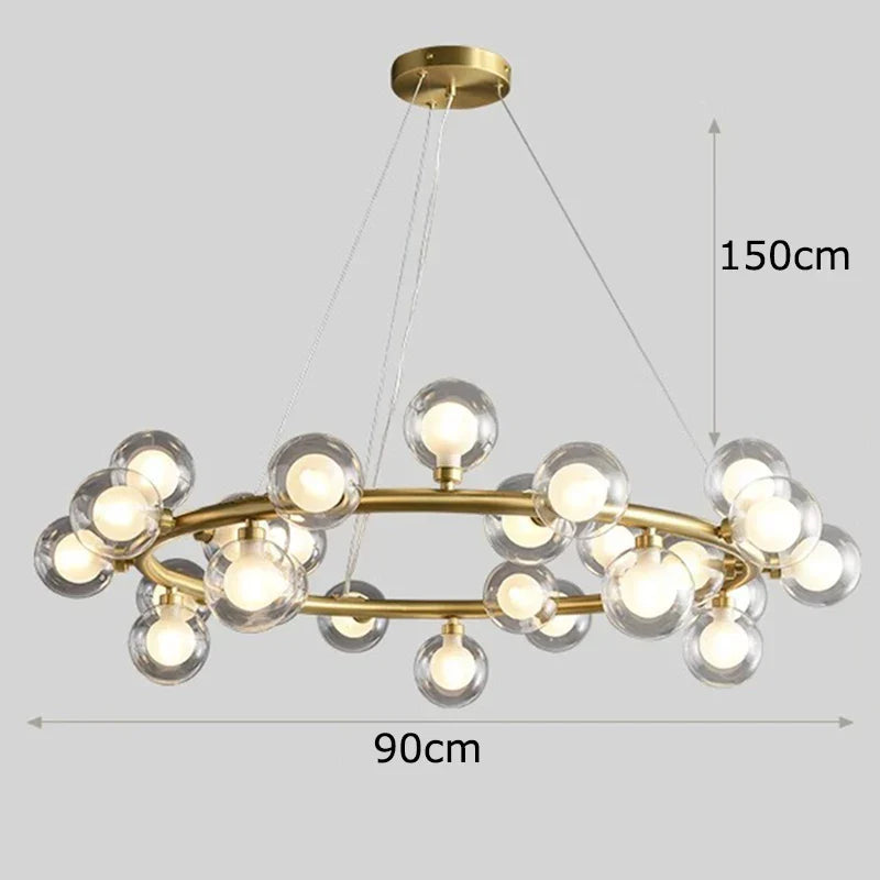 Copper Vintage LED Chandelier