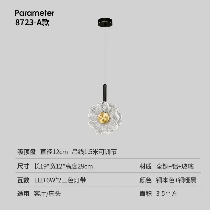 "Lámpara de pared de cristal LED DecorBites™: Decoración moderna para el hogar, ideal para dormitorio, sala de estar o pasillo"