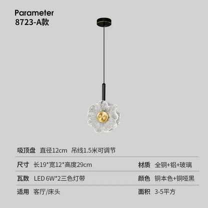 "Lámpara de pared de cristal LED DecorBites™: Decoración moderna para el hogar, ideal para dormitorio, sala de estar o pasillo"