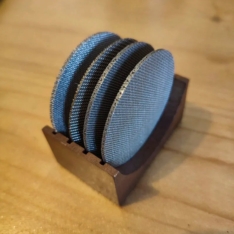 Decorbites™ Espressopuck-Siebständer, Walnusshalter für 51/53/58 mm Portafilter-Puck-Sieb