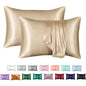 Decobites Silky Smooth King Size Satin Pillowcases Luxury Soft Skin-friendly Solid Color