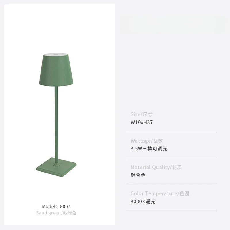 DecorBites™ LED Touch Table Lamp for Home, Office, or Hospitality with USB Charging