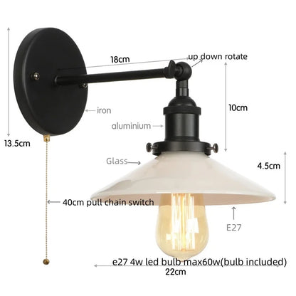 DecorBites™ LED Wall Lights: White Class Fixtures for Kitchen, Reading, Bedside Lamparas