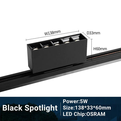 DecorBites™ LED Track Light 10/20W COB Adjustable Grille Spot Lamp Linear Fill Rail Lighting