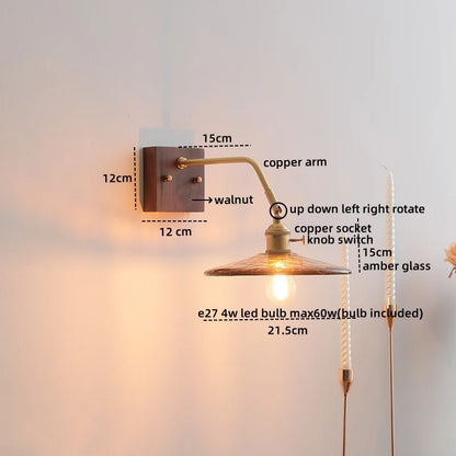 DecorBites™ LED Wall Sconce Pull Chain Switch Modern Style Light Fixtures