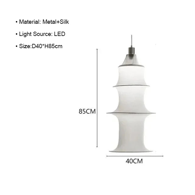 Lámpara de pie LED japonesa DecorBites™ Cream Silk para decoración moderna de salas de estar