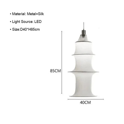 Lámpara de pie LED japonesa DecorBites™ Cream Silk para decoración moderna de salas de estar