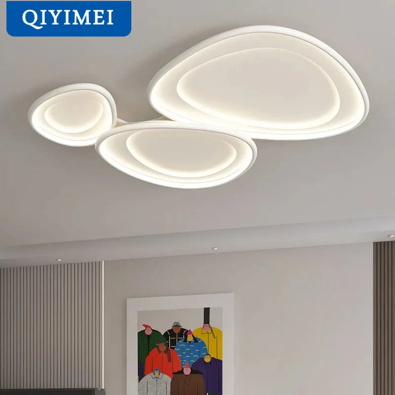 White Chrome LED Chandelier