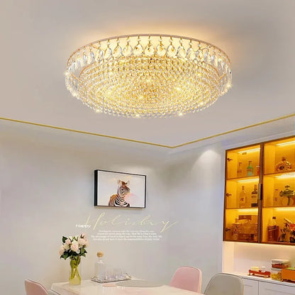 DecorBites™ Crystal Ceiling Lights: Luxurious LED Fixture for Master Bedroom, Living Room Wall Decor
